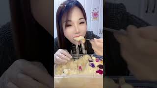 🔥‼️Full Video Shaved Ice With Gemstone Jewelr Klik👆🏻🔥 crunchyice iceeating muckbangice shavedice [upl. by Katharyn]