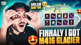 😍 Finally I Got My Dream Gun M416 Glacier 🥺 Dream Come True [upl. by Hplodur]