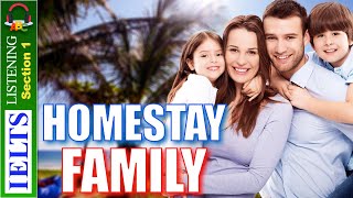 Cambridge IELTS Listening Practice  Section 1  Homestay Family [upl. by Ahsirtal]