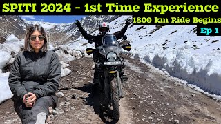 Spiti Ride Begins🔥 Delhi to Rampur extreme adventure with 5 bikers [upl. by Tail]