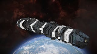 IIN Javelin Class Destroyer  Space Engineers Ship Review [upl. by Amle]