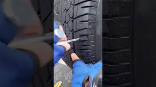 ASMR REPAIRING CAR TYRE workshop tiremaintenance tire tirerepair automobile [upl. by Catie]