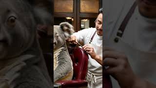 Koala at the Hair Salon A Stylish Makeover for Our Furry Friend [upl. by Mercuri]