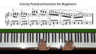 Czerny Practical Exercises for Beginners Op 599 No 46 Piano Tutorial [upl. by Lleynod226]