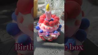 Clay cake box artistlife birthdaycake food miniaturefood cakebox diy clay ceramic kawaii [upl. by Adali]