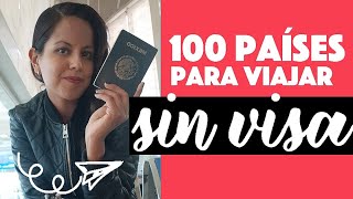 100 países para viajar sin visa para mexicanos [upl. by Nageet]