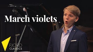 March violets  Aksel Rykkvin 15y baritone  Piers Lane  English subs CC [upl. by Karrie]