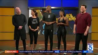 Nafessa Williams and Marvin Jones III of CWs Black Lightning on KTLA 5 News at 3pm [upl. by Leirad955]