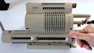 Mechanical calculator in action [upl. by Ydde728]