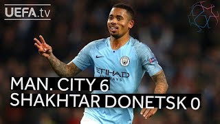 MAN CITY 60 SHAKHTAR DONETSK UCL HIGHLIGHTS [upl. by Silva325]