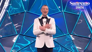 Sanremo 2024  Amadeus apre la 74esima edizione del Festival [upl. by Zaslow16]