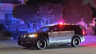 Glendale Police On Scene Of A Hit n Run Traffic Collision Verdugo Road Glendale CA [upl. by Awjan]