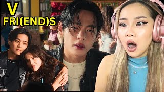 BTS V FRIENDS OFFICIAL MV REACTION  I DIED [upl. by Hakkeber]