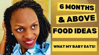 6 MONTHS amp ABOVE FOOD IDEAS WHAT I FED MY BABY AT 6 MONTHS my story baby babygrowth food [upl. by Ratcliffe]