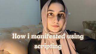 How i manifested using scripting [upl. by Ahtaela]