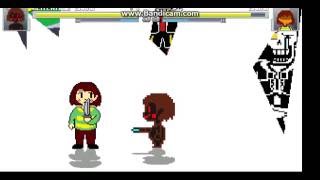 MUGEN Glitchtale Chara vs Chara [upl. by Helse]