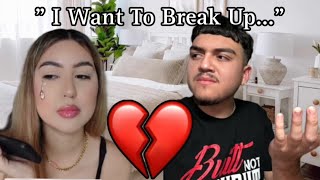 BREAK UP PRANK ON BOYFRIEND💔 [upl. by Otilesoj]