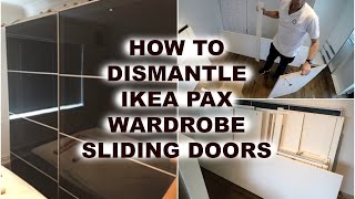 IKEA PAX WARDROBE DISMANTLING [upl. by Ibbob]