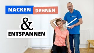 Nacken Dehnen Mit DIESEN 3 Übungen Verspannungen lösen in nur 10 Minuten ✅ [upl. by Akeret]