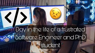 Day in the life of a frustrated software engineer coding dayinthelife [upl. by Oravla]