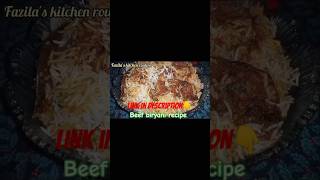 Beef biryani recipeKarachi beef biryani recipefazilas kitchen routine [upl. by Montgomery]