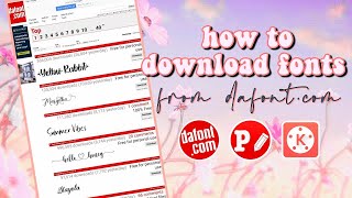 HOW TO DOWNLOAD FREE FONTS FROM DAFONTCOM ON ANDROID PHONE✨ [upl. by Dragoon779]