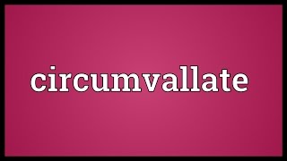 Circumvallate Meaning [upl. by Ecnerat]