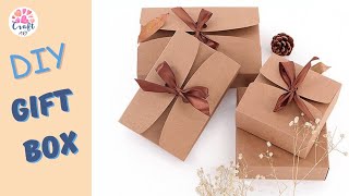 DIY gift box Gift box without glue box  DIY gift wrapping [upl. by Ayortal]