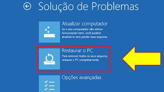 Windows 10 NÃO inicia  Como Restaurar o PC  Solução de Problemas Como Resolver [upl. by Danie414]