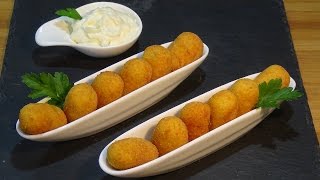 Receta Croquetas de bacalao caseras  Recetas de cocina paso a paso tutorial Loli Domínguez [upl. by Miki]