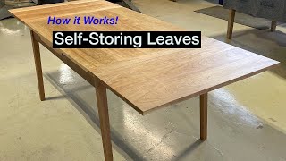 Walkaround of Extension Table with SelfStoring Leaves [upl. by Khorma]