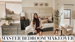 MASTER BEDROOM MAKEOVER  BEDROOM TRANSFORMATION  DIY BOARD AND BATTEN [upl. by Dadelos304]