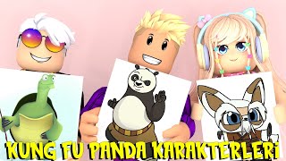 KUNGFU PANDA KARAKTERLERİNİ ÇİZİYORUZ wBUSE DUYGU PAMİR ROBLOX SPEED DRAW [upl. by Nylekcaj]