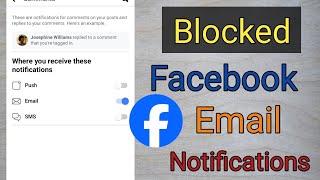 How to Block Facebook email notifications [upl. by Jamal]