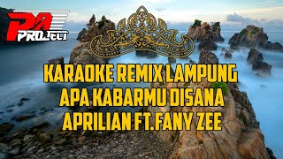 KARAOKE REMIX LAMPUNG APA KABARMU DISANA CIPTAPRILIAN FTFANY ZEE  KARAOKE REMIX TERBARU [upl. by Nylodnew]