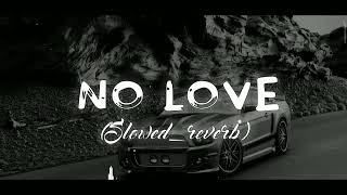 NO LOVE Slowedreverb shubh [upl. by Airol]