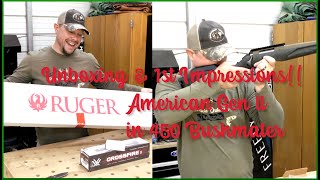 Unboxing of Ruger American in 450 Bushmaster  Plus Vortex 39x50 Crossfire II and CVLife Scope Ring [upl. by Geno]