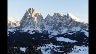 Skiing Seiser Alm  Ortisei Dolomites  Italy 012019 [upl. by Collis]