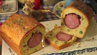 MON CAKE SAUCISSE DE MORTEAU en brioche  Mère Mitraille  pour lapéro   Gourmandises TV [upl. by Alderson964]