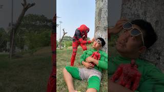 DEADPOOL RUN AWAY superman marvel animation hulk superhero funny gtasuperman [upl. by Alphonsine268]