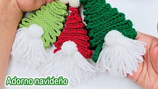 Decoración para Navidad a crochet EN SOLO 10 MINUTOS Nomos a ganchillo adornos Navidenos a crochet [upl. by Zoes700]