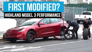 First Modified 2024 Tesla Model 3 Performances  Day 1 Review and Teardown [upl. by Niltyak]