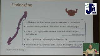 JLARMU2024 Nouveauté sur la transfusion de facteurs de coagulation [upl. by Annaigroeg813]