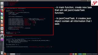 esp32 Create json format in freeRTOS [upl. by Eednas]