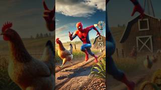 Spiderman Won The Competition To Make Supergirls Tasty Food  shorts ai spiderman [upl. by Sweatt]