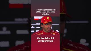 Carlos Sainz US GP Qualifying Interview carlossainz f1 formula1 f1interviews formulaone [upl. by Drarehs]