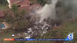 Plane crashes in Brazil killing all 61 aboard [upl. by Llerehs628]