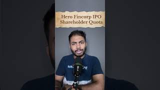 Hero Fincorp IPO Shareholder Quota🔥Latest IPO Update ipo buyback shortsfeed shorts [upl. by Aihsatan747]