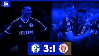 FC Schalke 04  FC StPauli 31  Tore amp Highlights  Stadion Reaktion [upl. by Epner]