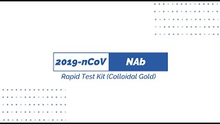 2019nCoV Neutralizing Antibody Rapid Test（Colloidal Gold） [upl. by Etsirhc312]